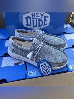 HEY DUDE Men's Wally H2O Mix Sox Metal Slip-On Shoes